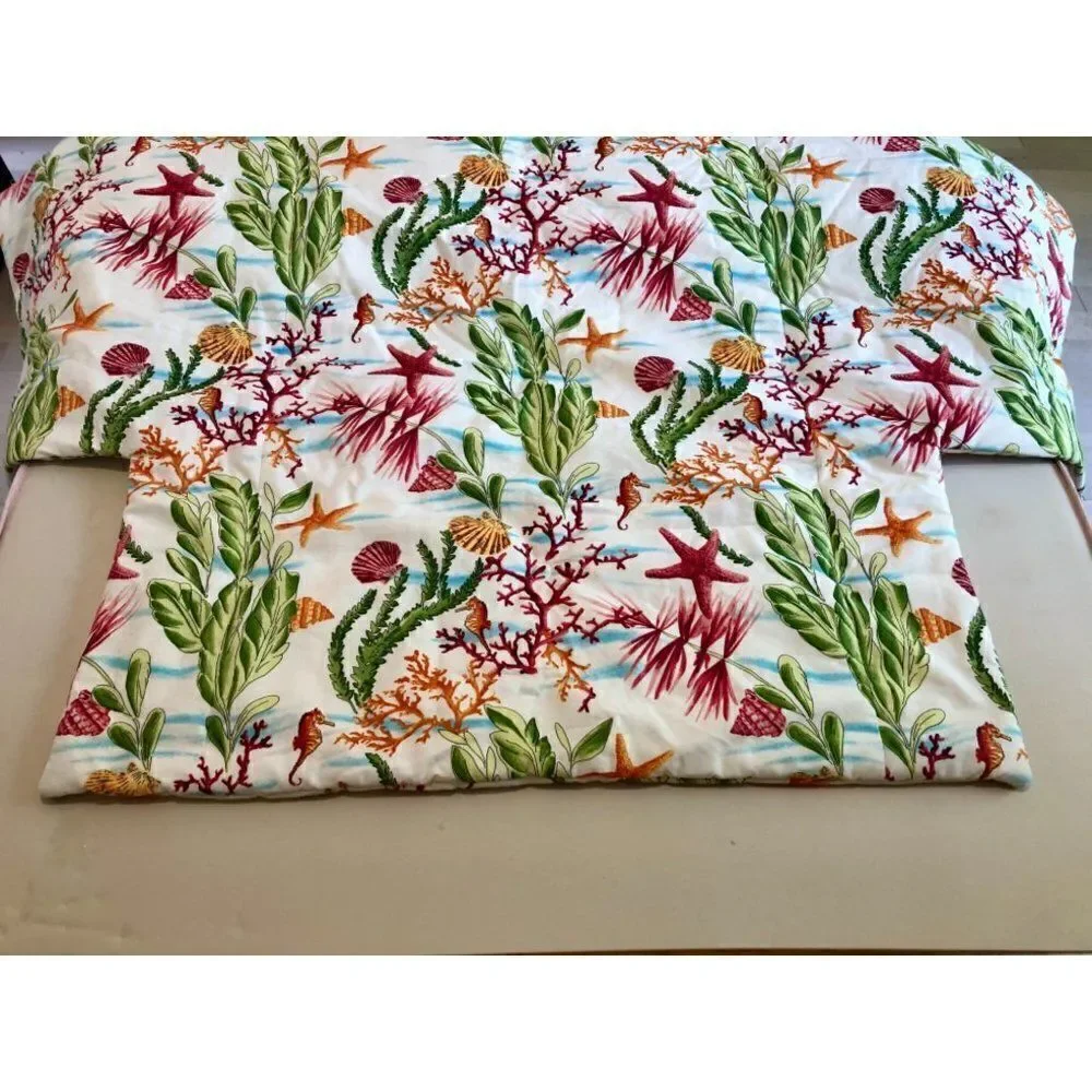 Beach House Twin Comforter & Sham Under the Sea Theme